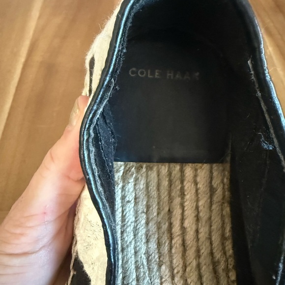 Cole Haan Black and White lace Espadrille Flats Womens size 9 - Picture 4 of 5